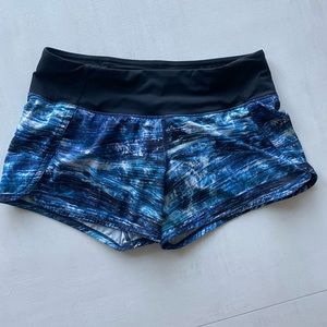 Blue Speed Up Mid-Rise Lined Short 4"